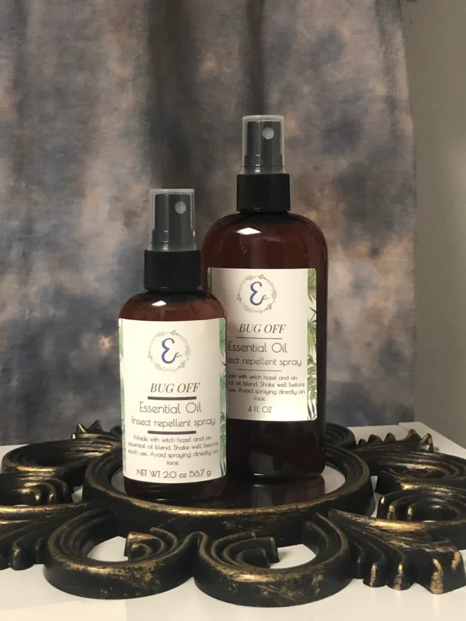 All-natural bug repellent spray. Insect repellent. Organic spray.
